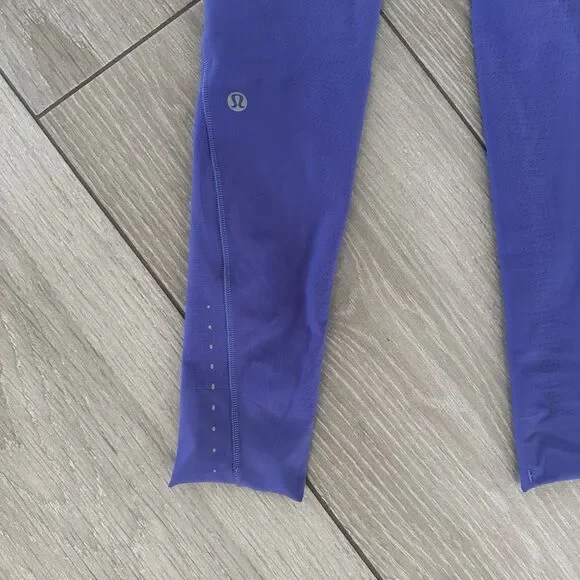 Lululemon Sense Knit HR running tight Charged Indigo Size 4 Leggings - Picture 6 of 7